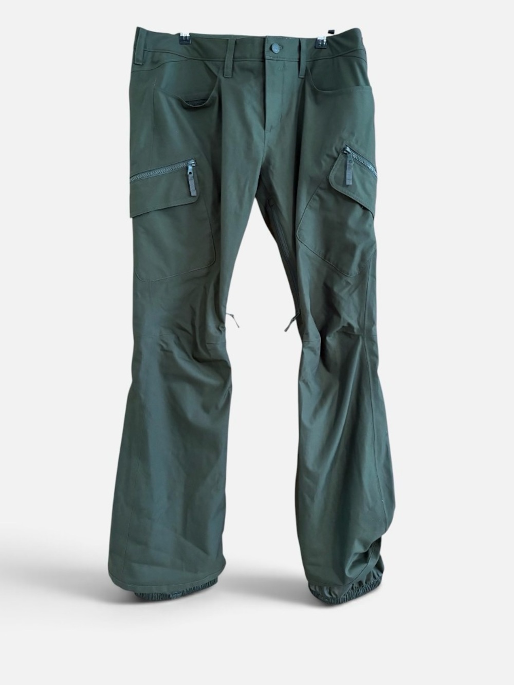 Burton Dark Olive Cargo Pants with Zip Pockets
